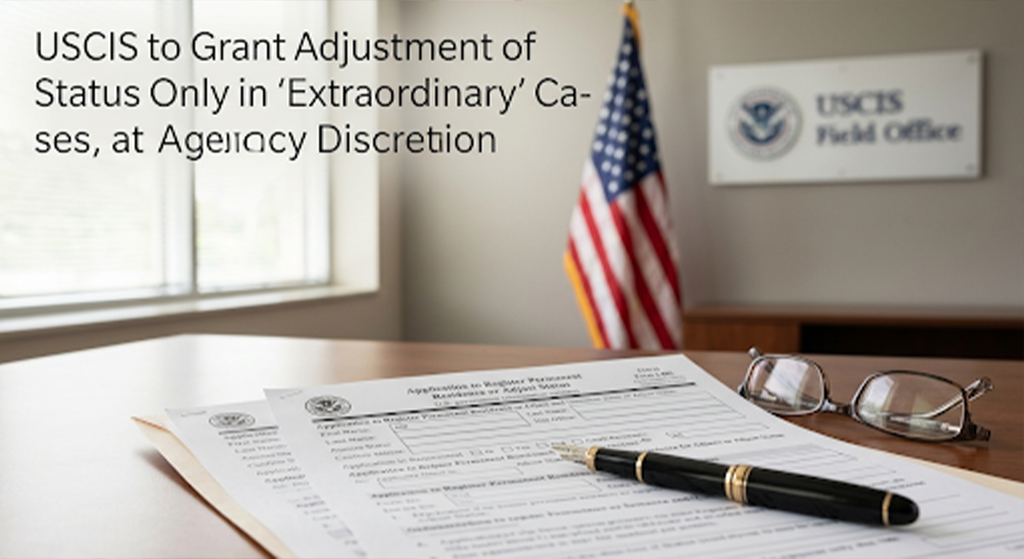 USCIS to Grant Adjustment of Status Only in “Extraordinary” Cases, at Agency Discretion