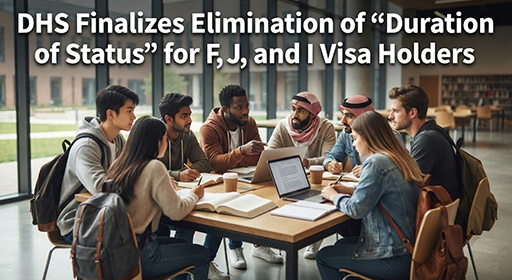 DHS Finalizes Elimination of “Duration of Status” for F, J, and I Visa Holders
