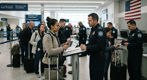 Passport verification at Airport