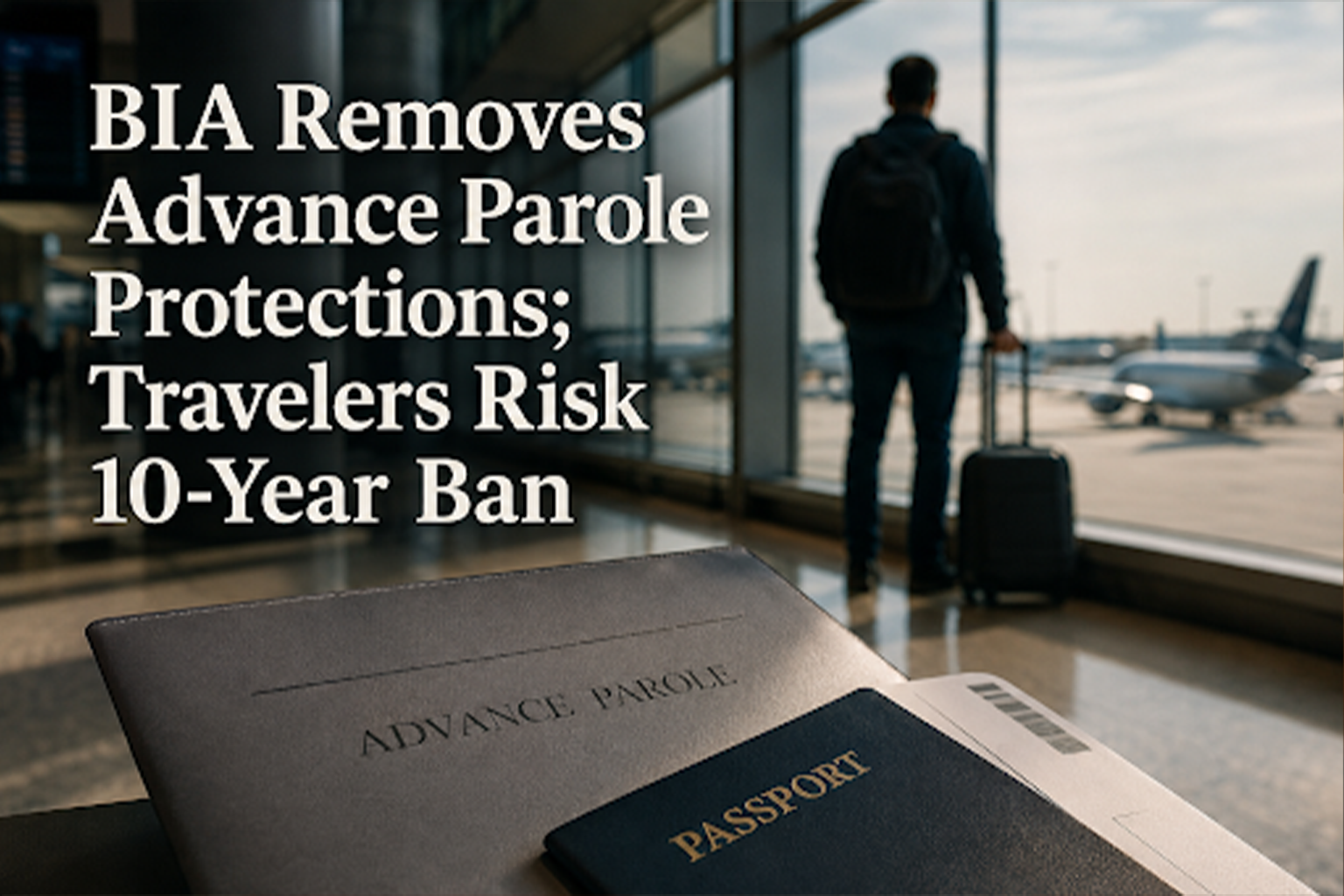 BIA Removes Advance Parole Protections; Travelers Risk 10-Year Ban