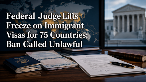 Federal Judge Lifts Freeze on Immigrant Visas for 75 Countries; Ban Called Unlawful